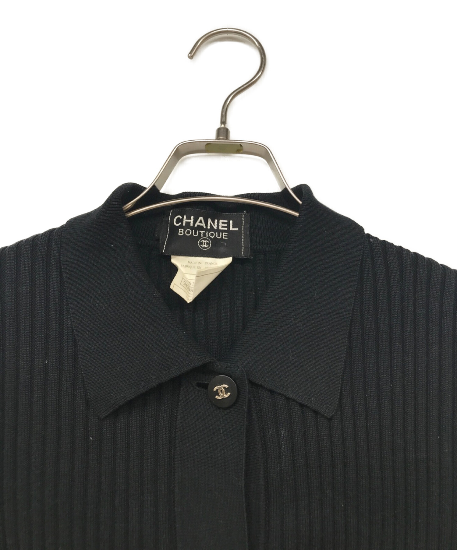 中古・古着通販】CHANEL (シャネル) ヴィンテージ半袖ボタントップ