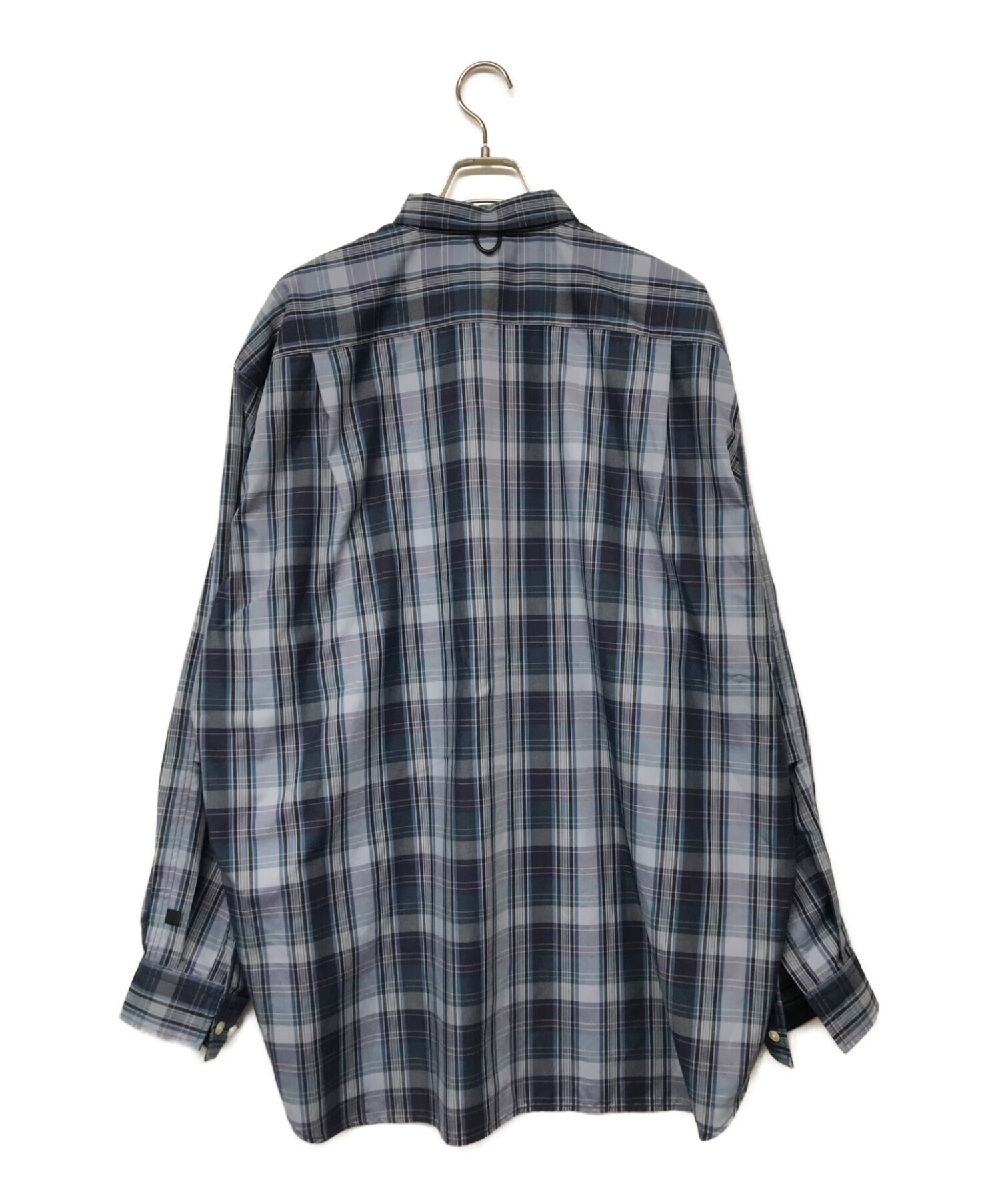 DAIWA PIER39 (ダイワ ピア39) TECH REGULAR COLLAR SHIRTS L/S  PLAIDS/テックレギュラーカラーシャツ ネイビー サイズ:XL