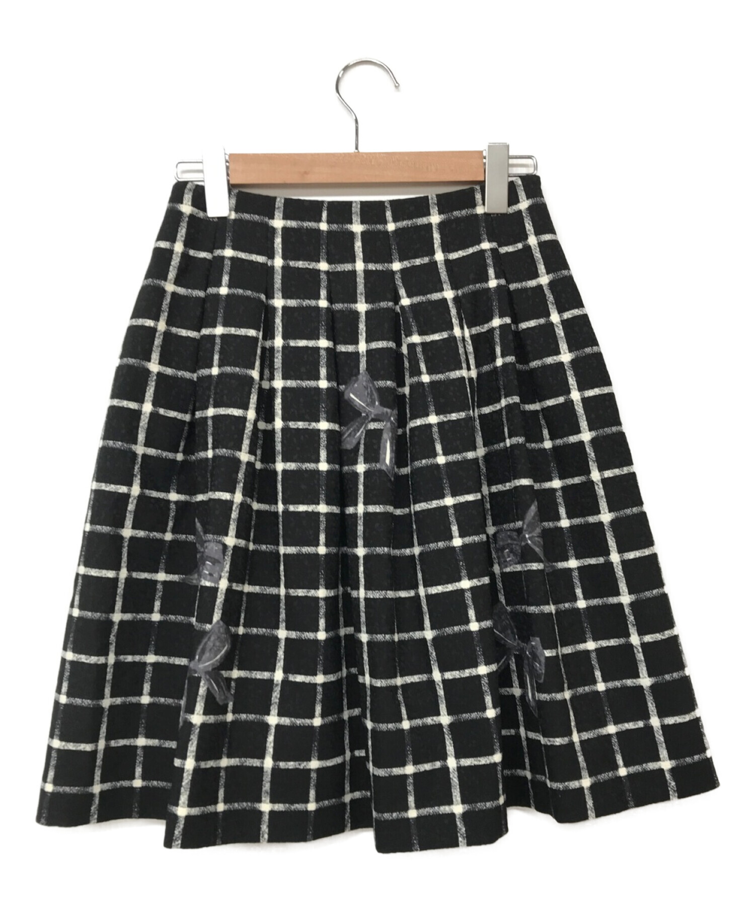 エムズグレイシー フレアスカート ブラック 38 - ひざ丈スカート