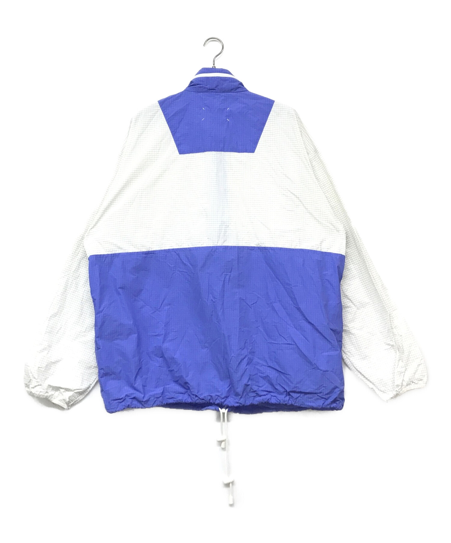 Maison Margiela (メゾンマルジェラ) RIPSTOP HOODED BLOUSON/リップストップフーデッドブルゾン  ホワイト×パープル サイズ:表記なし