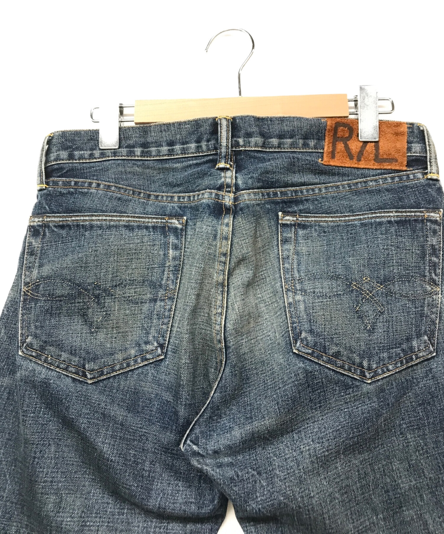 中古・古着通販】RRL (ダブルアールエル) LOW STRAIGHTデニムパンツ