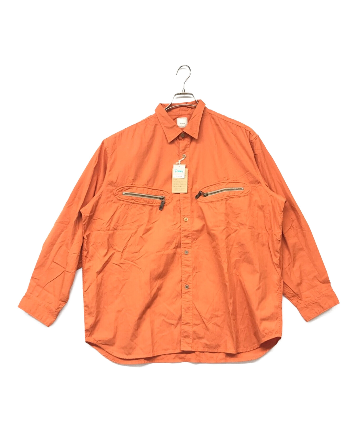 dezert (デザート) ヴィンテージジップシャツ オレンジ サイズ:表記無し