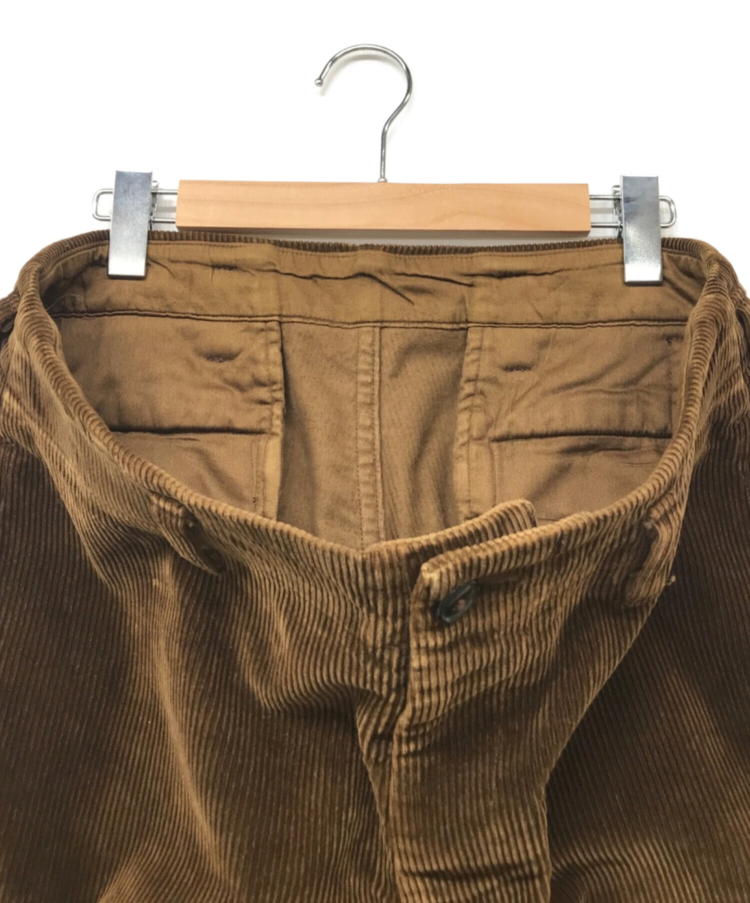 Porter Classic (ポータークラシック) CORDUROY PANTS/コーデュロイパンツ ブラウン サイズ:XL