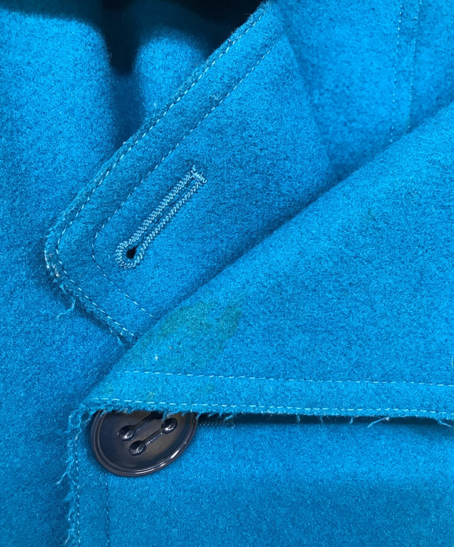 Yves Saint Laurent (イヴサンローラン) ウールPコート ブルー サイズ:表記無し