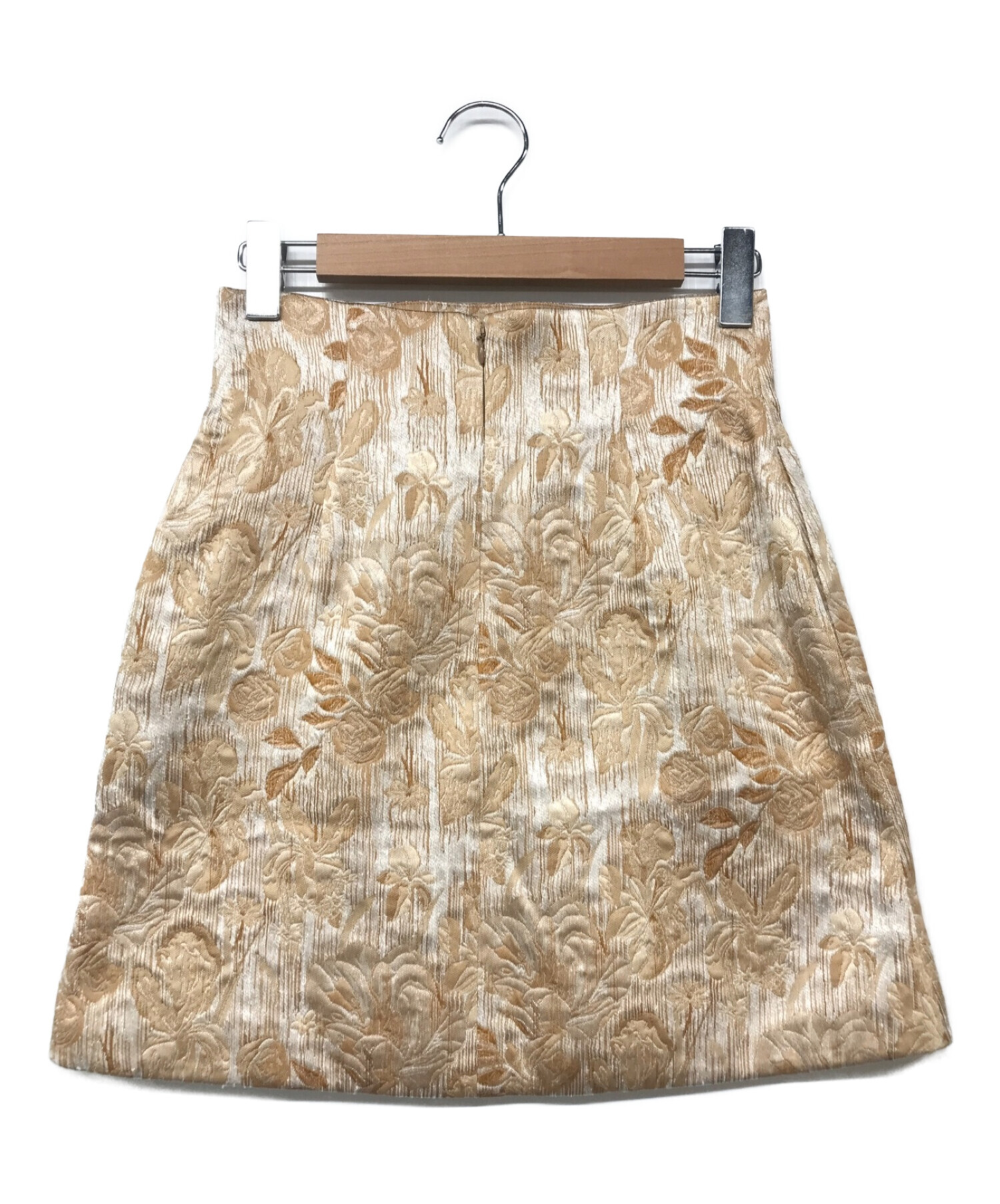 Mame Kurogouchi (マメクロゴウチ) Hazy Floral Jacquard Mini Skirt ブラウン サイズ:2