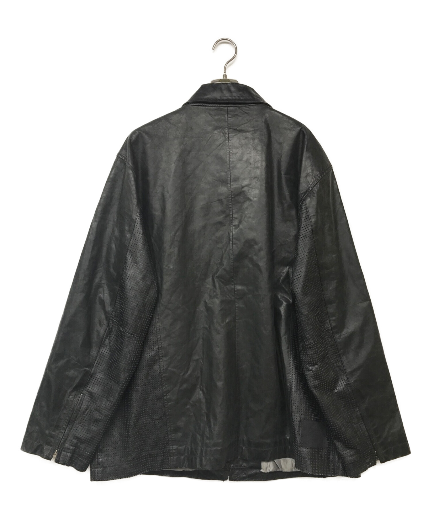 NIKE (ナイキ) レザージャケット ブラック サイズ:XL