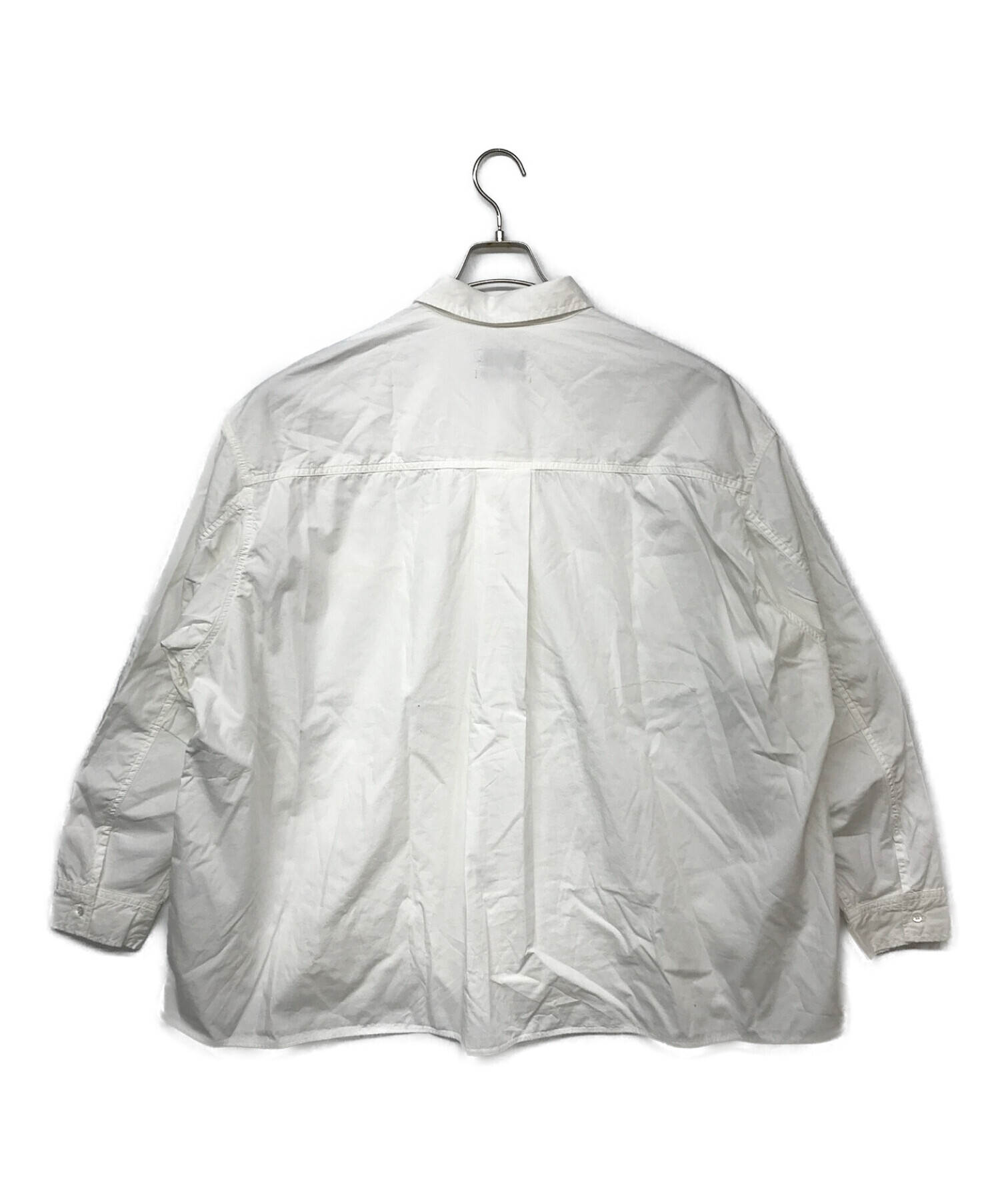 Graphpaper (グラフペーパー) Garment Dyed Poplin Fatigue Shirt/ファティーグシャツ ホワイト サイズ:F