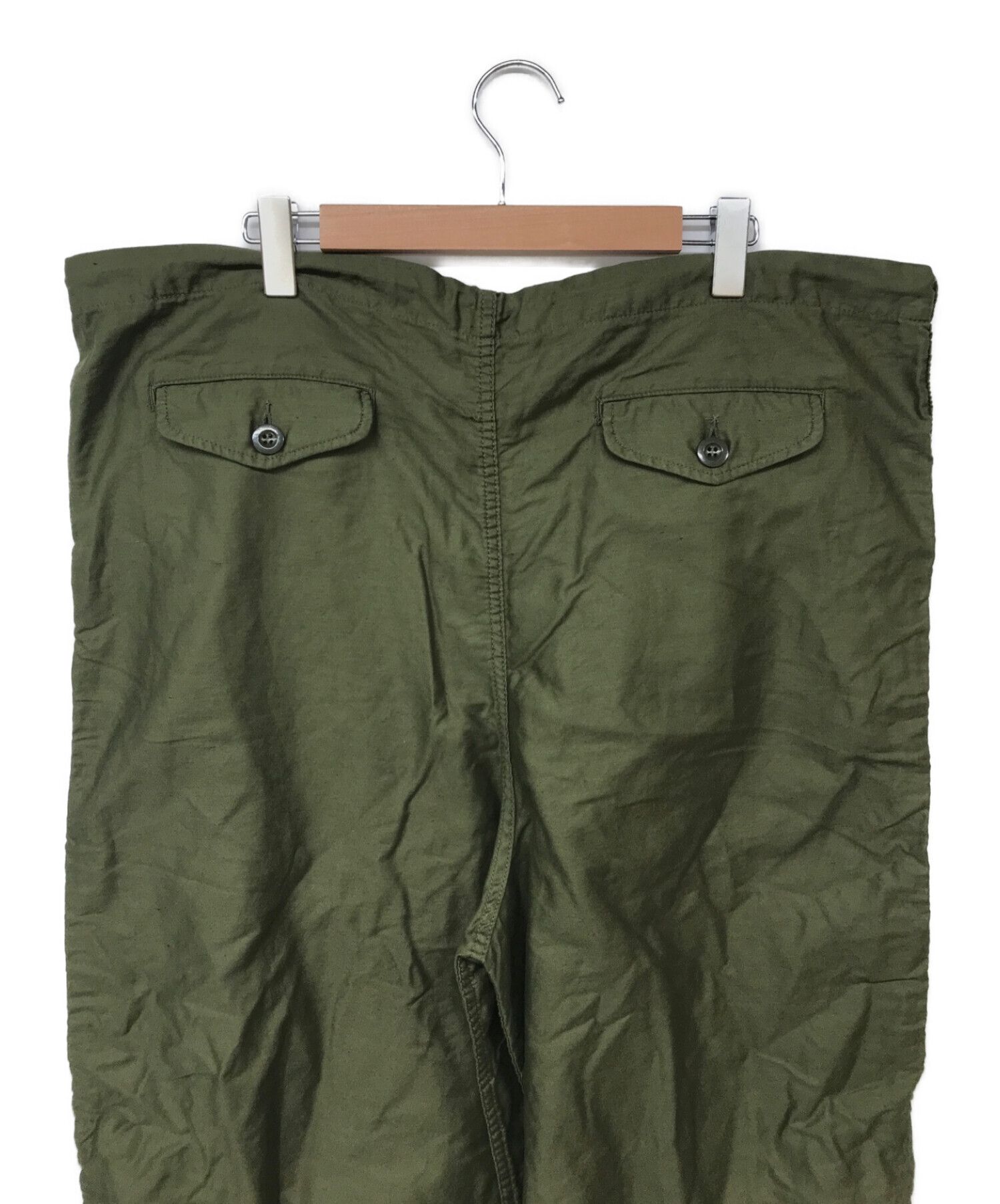 Graphpaper (グラフペーパー) Cotton Linen Moleskin Parachute Pants/パラシュートパンツ カーキ  サイズ:F