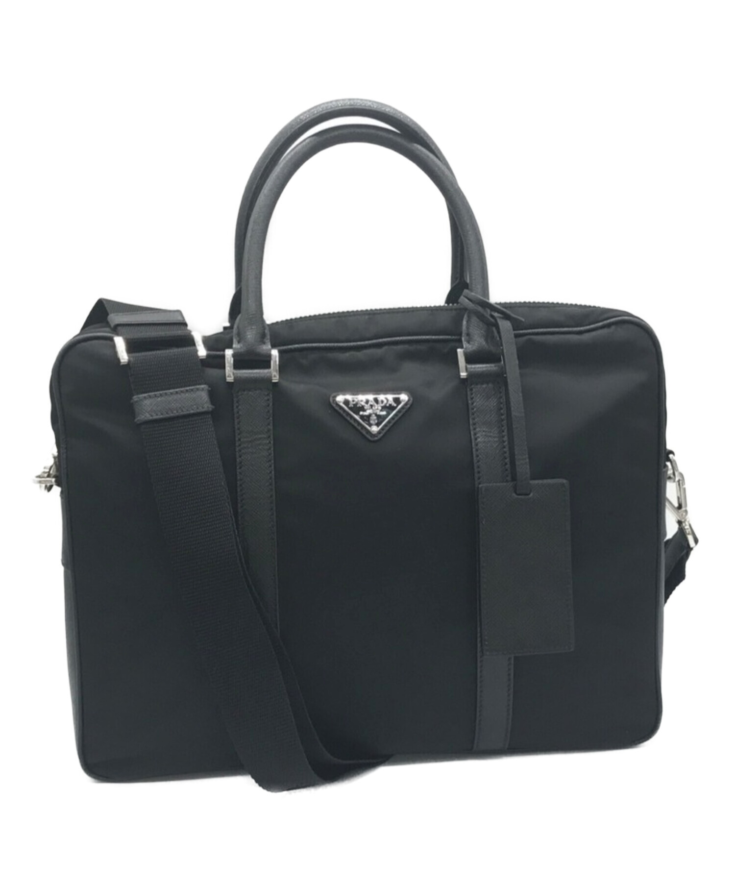 中古・古着通販】PRADA (プラダ) ブリーフケース ブラック｜ブランド