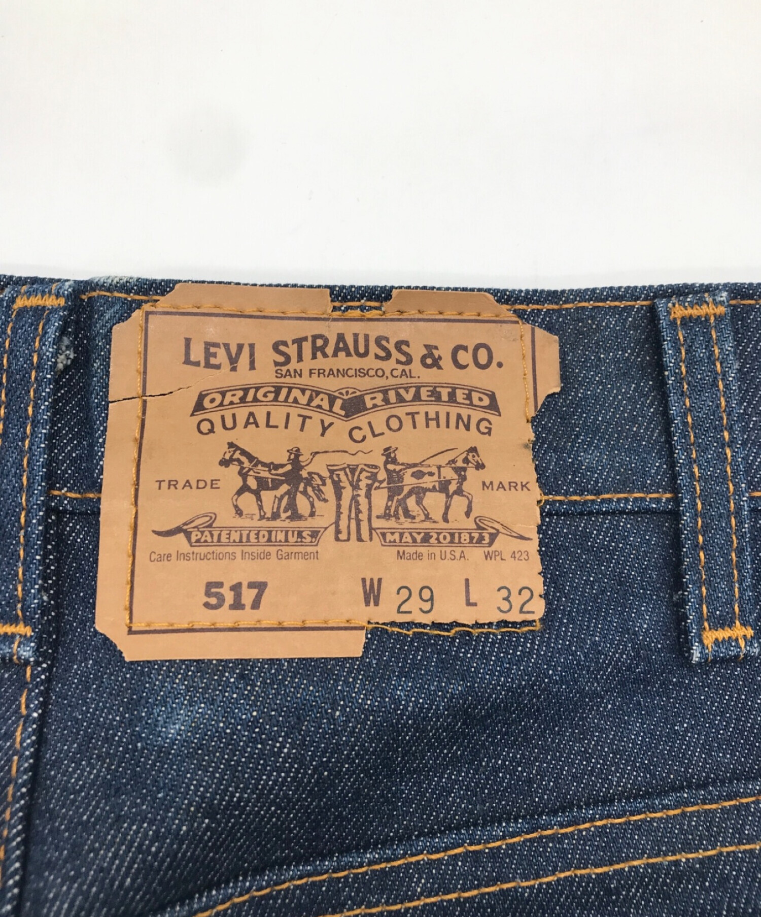 LEVI'S (リーバイス) ブーツカットデニムパンツ インディゴ サイズ:29