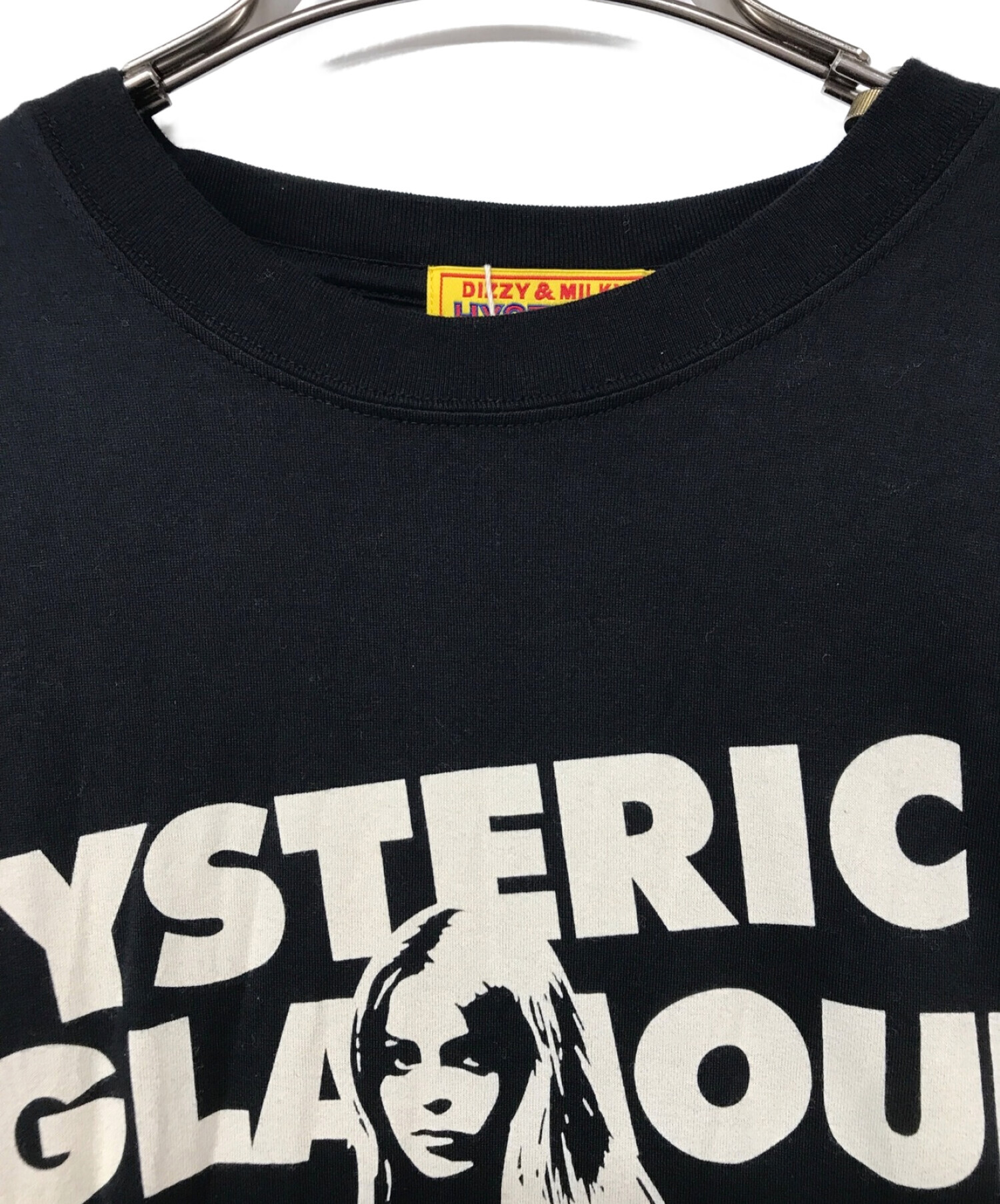 Hysteric Glamour (ヒステリックグラマー) BEAR AND GIRLオーバーサイズTee ブラック サイズ:FREE