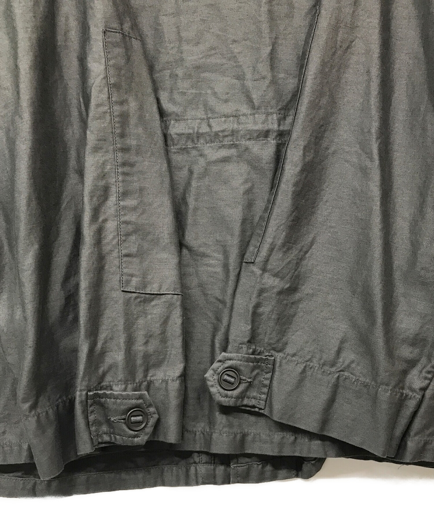 中古・古着通販】Graphpaper (グラフペーパー) Cotton Linen Moleskin Military Jacket/ コットンリネンモールスキンジャケット グレー サイズ:2｜ブランド・古着通販 トレファク公式【TREFAC FASHION】スマホサイト