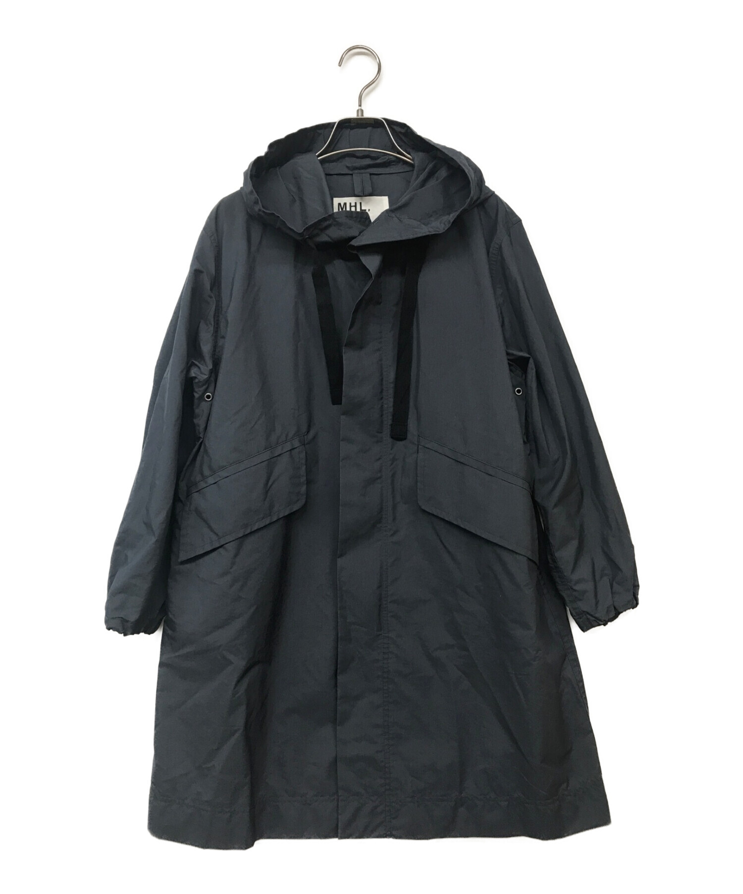 MHL (エムエイチエル) SUPERFINE COTTON NYLON COAT/スパーファインコットンナイロンコート ネイビー サイズ:Ⅰ