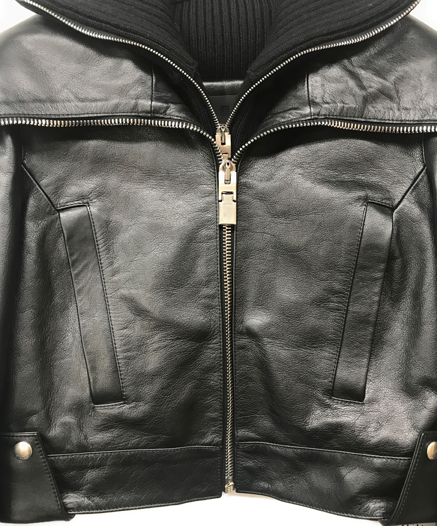 中古・古着通販】GIVENCHY (ジバンシィ) Leather Crop Biker Jacket