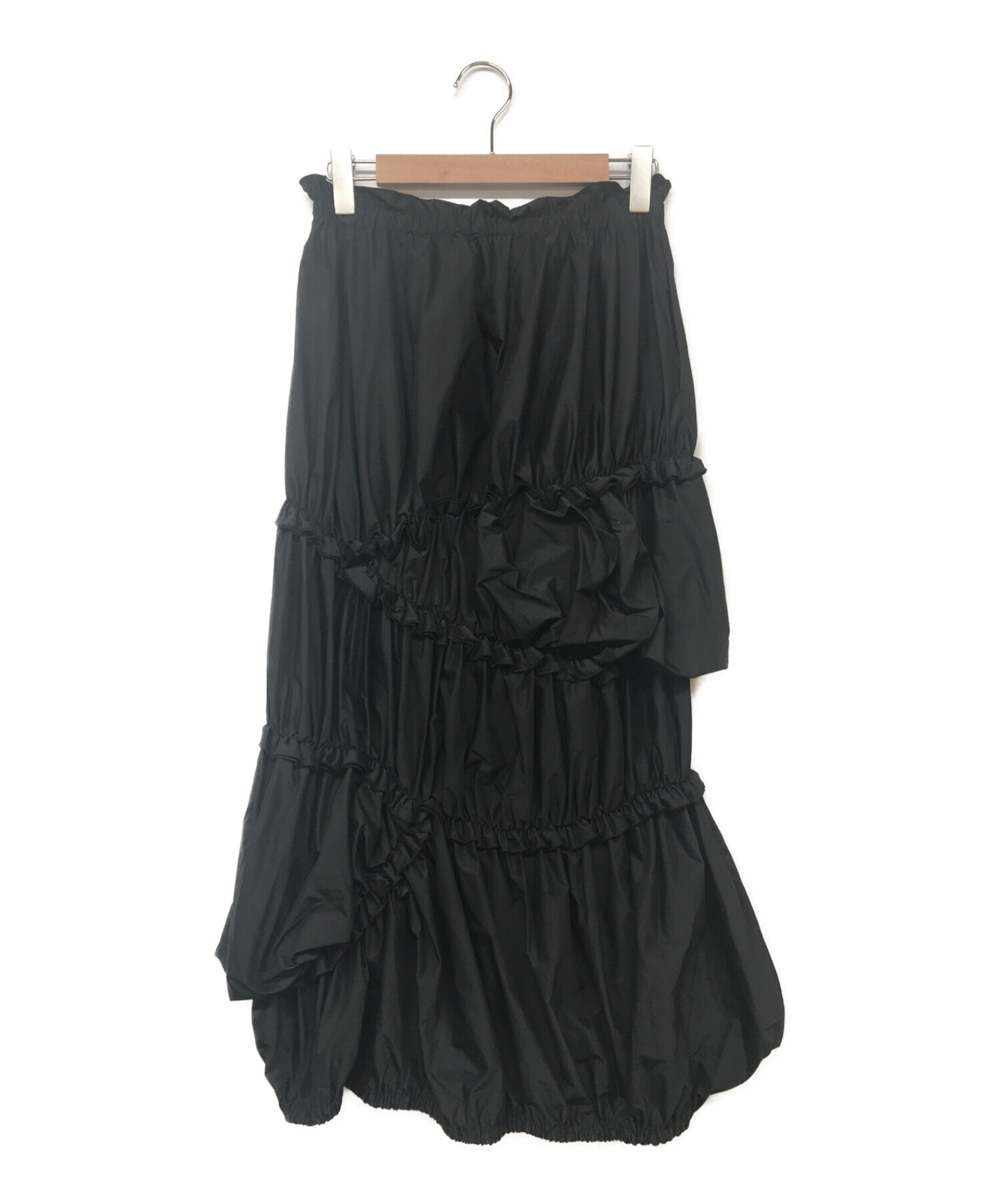 ENFOLD (エンフォルド) デザインスカート ブラック サイズ:38