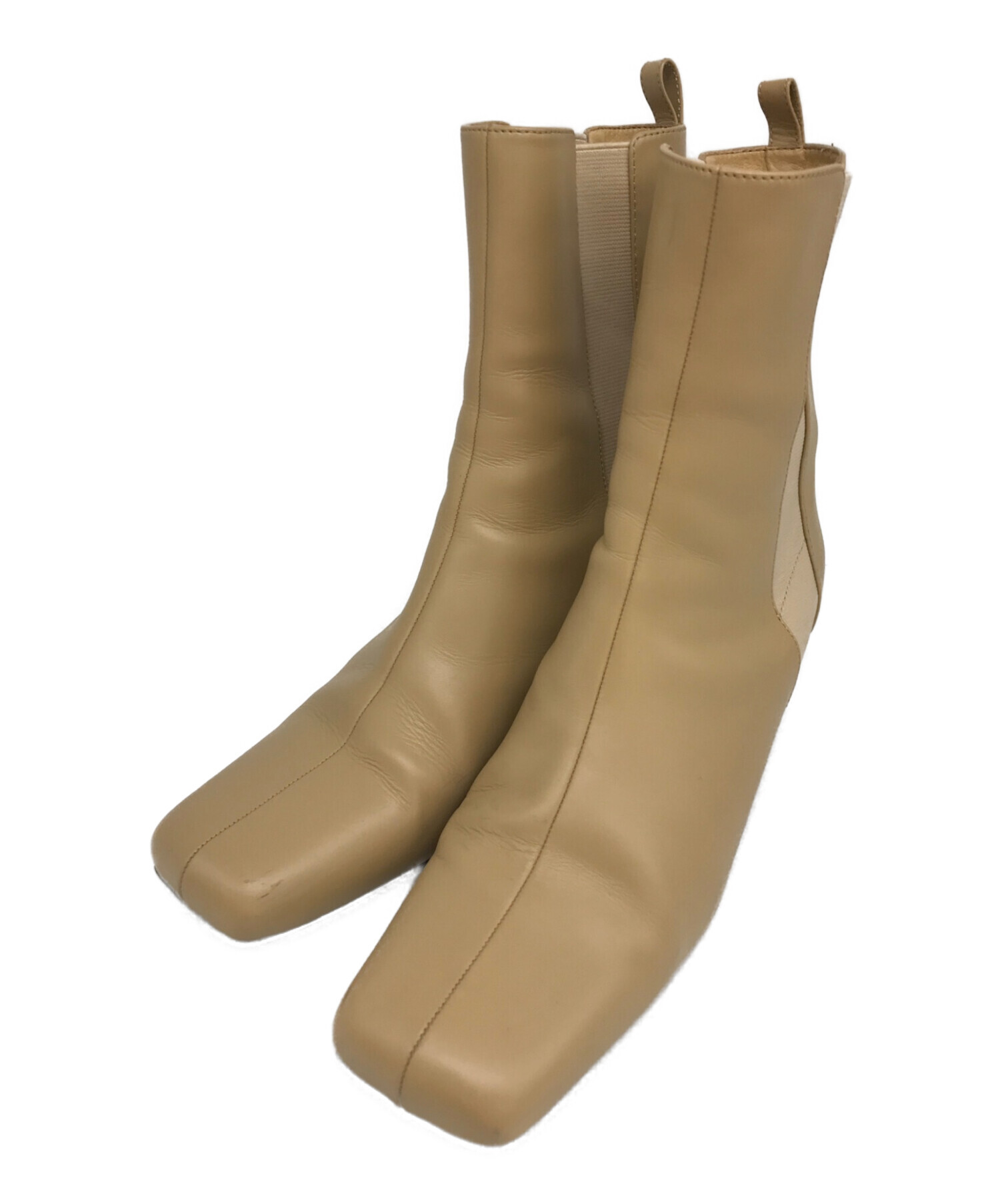 素材皮革部分牛革[未使用]Rim Ark Square toe side gore boots - ブーツ