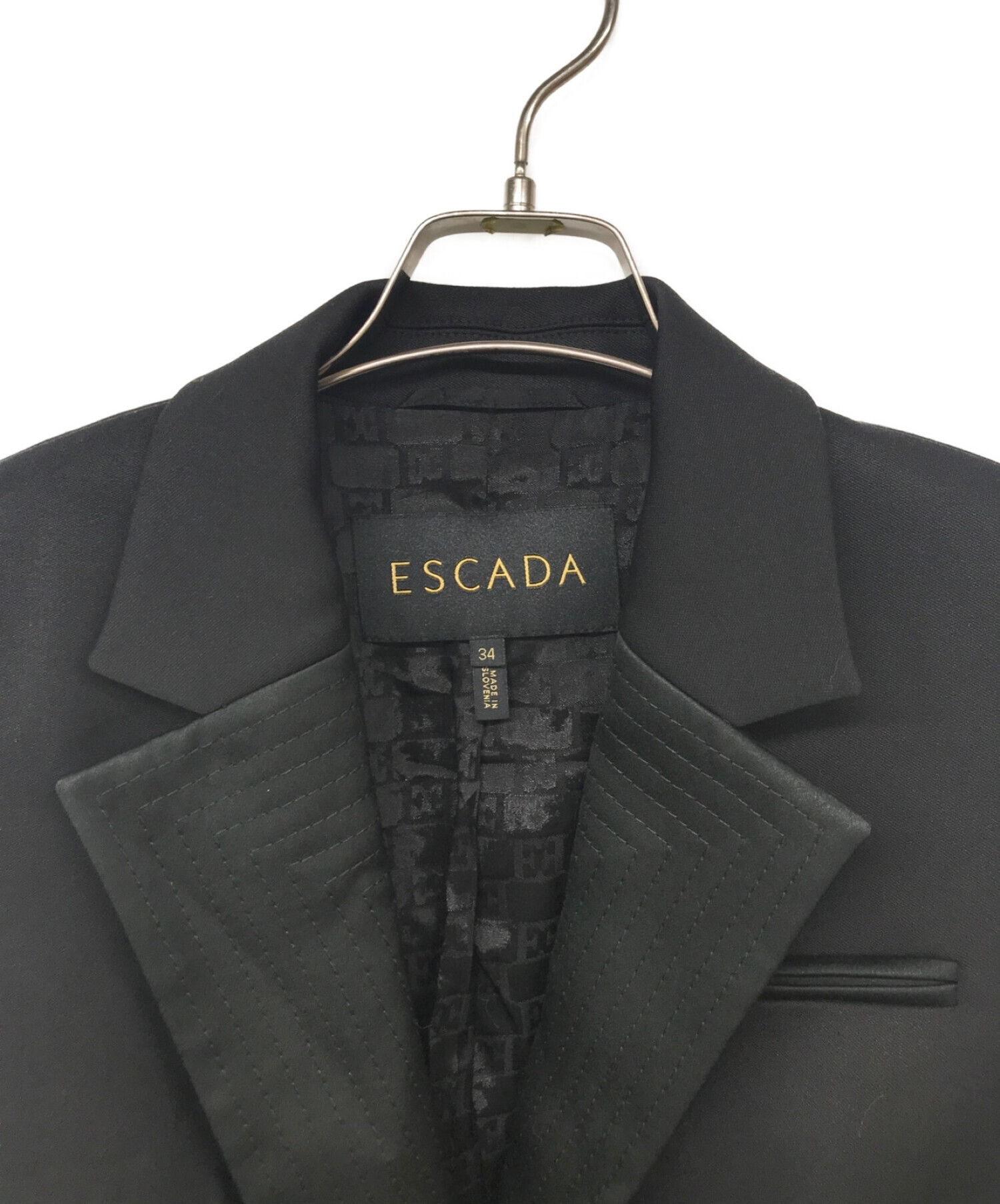 中古・古着通販】ESCADA (エスカーダ) テーラードジャケット ブラック ...