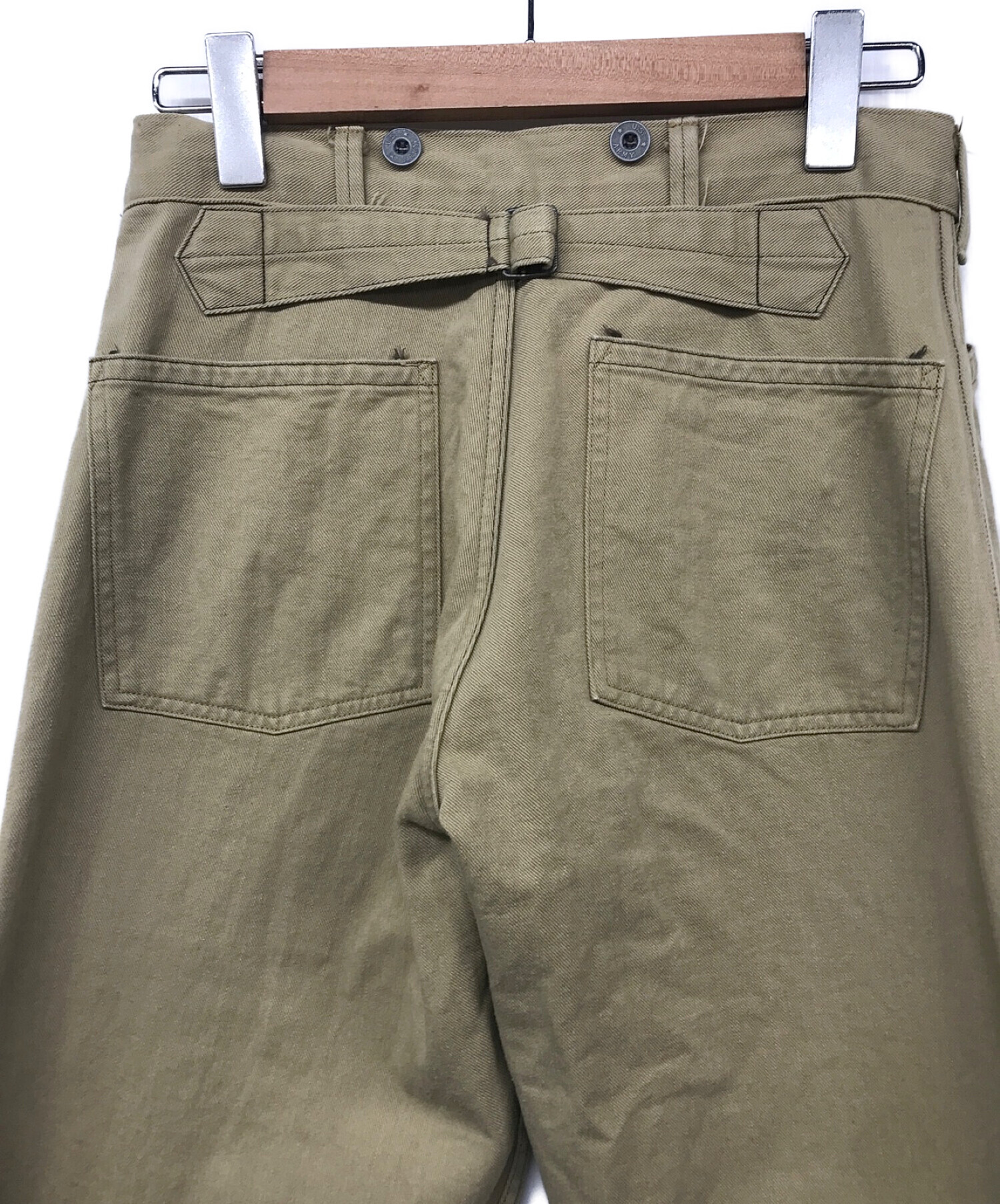 Heller's cafe (ヘラーズカフェ) WWI U.S.ARMY Twill Work Pants/USアーミーワーカーパンツ ブラウン  サイズ:30