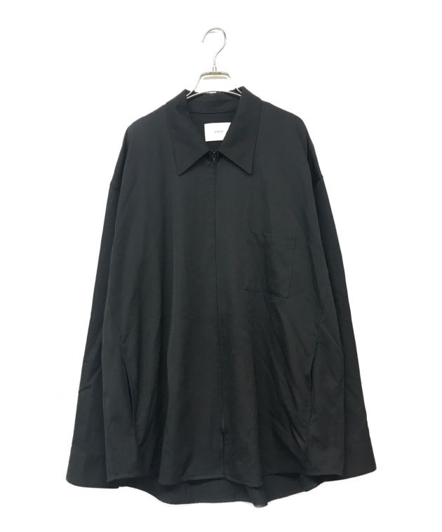 stein (シュタイン) OVERSIZED ZIP SHIRT JACKET/オーバーサイズジップジャケット ブラック サイズ:L