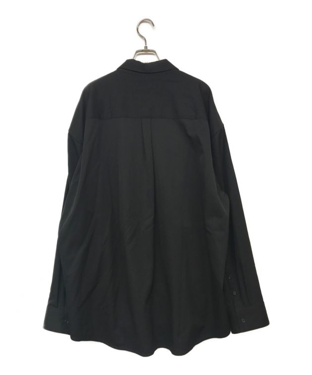 stein (シュタイン) OVERSIZED ZIP SHIRT JACKET/オーバーサイズジップジャケット ブラック サイズ:L