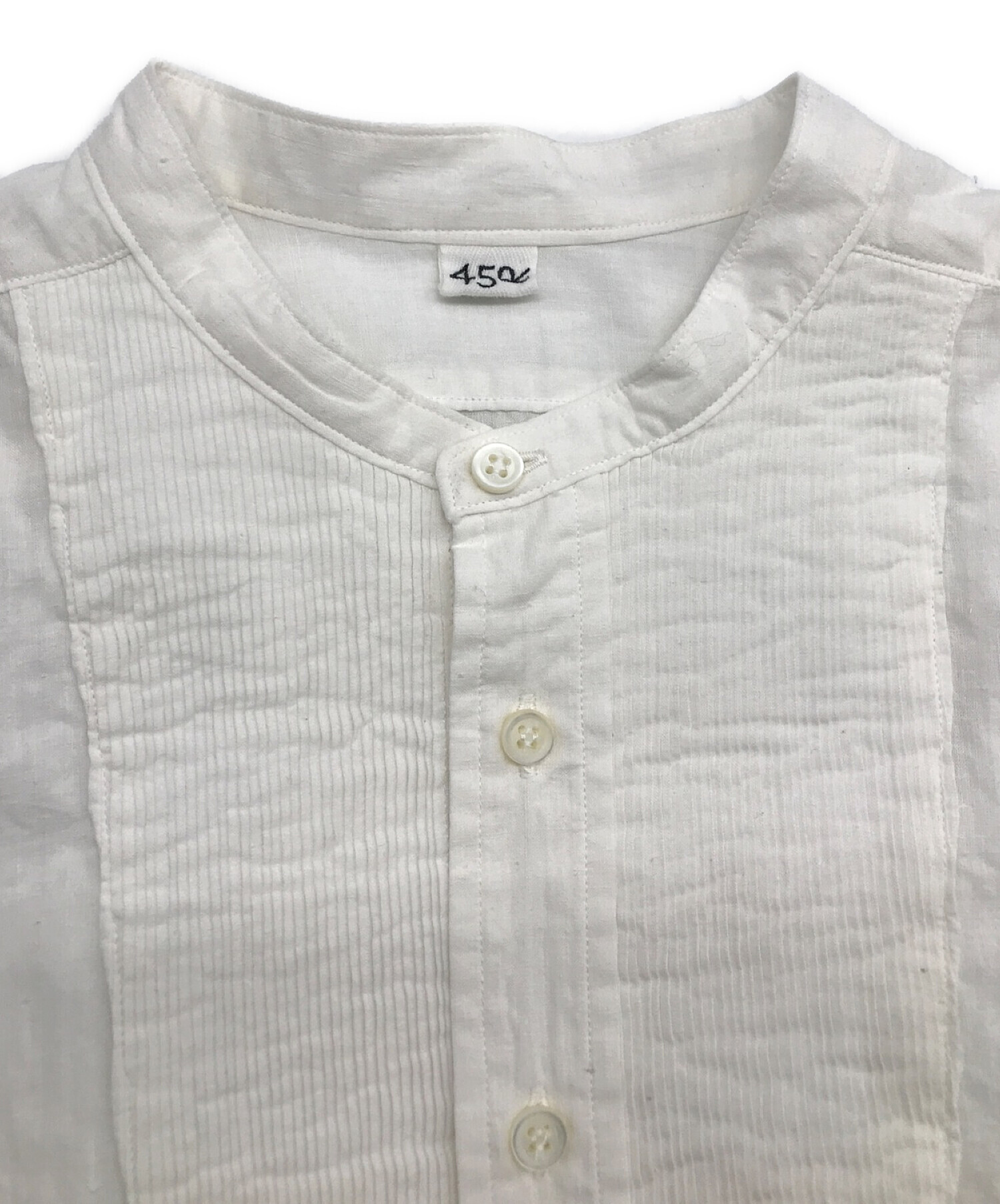45R (フォーティーファイブアール) ビッググーグーシャツ ホワイト サイズ:1