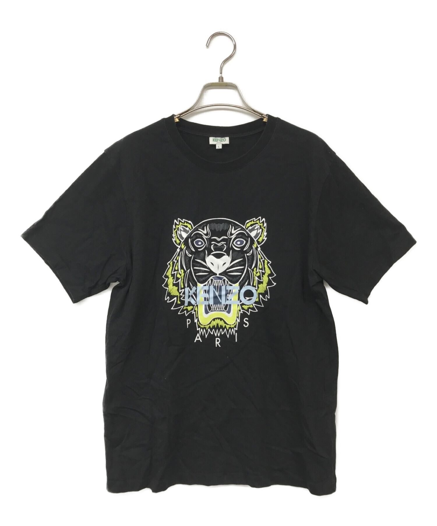 KENZO (ケンゾー) タイガープリントTシャツ ブラック サイズ:L