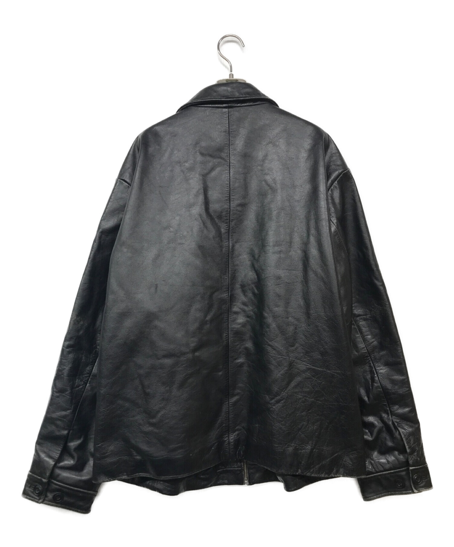 OLD GAP (オールドギャップ) ヴィンテージレザージャケット ブラック サイズ:XL