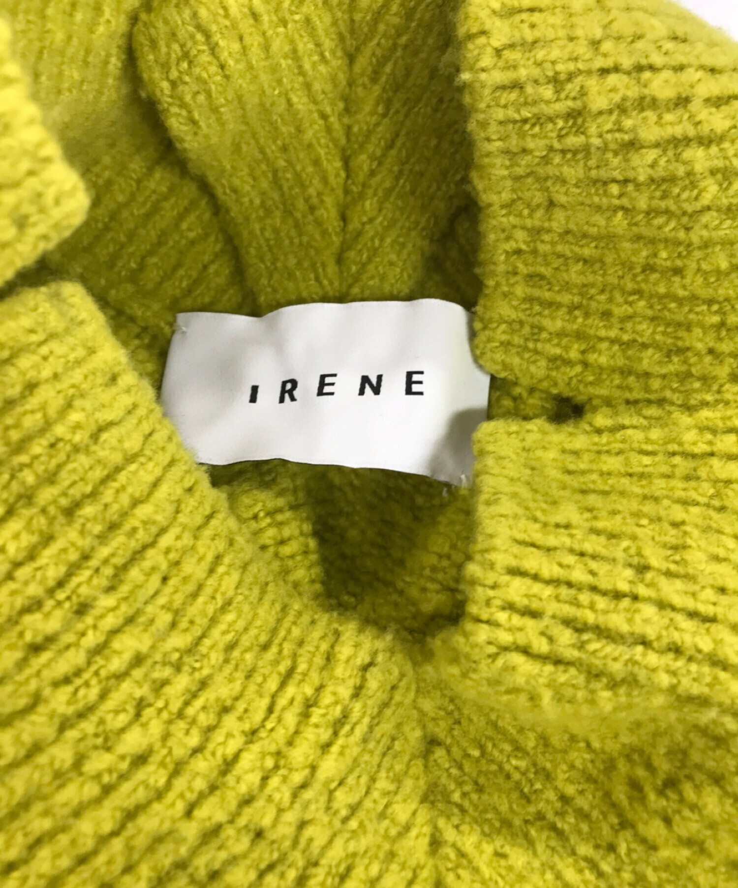 IRENE Whole Garment knit ベージュレディース