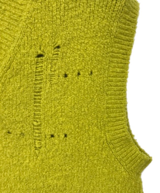 IRENE (アイレネ) Whole Garment Knit Vest/ホールガーメントニットベスト イエロー サイズ:36
