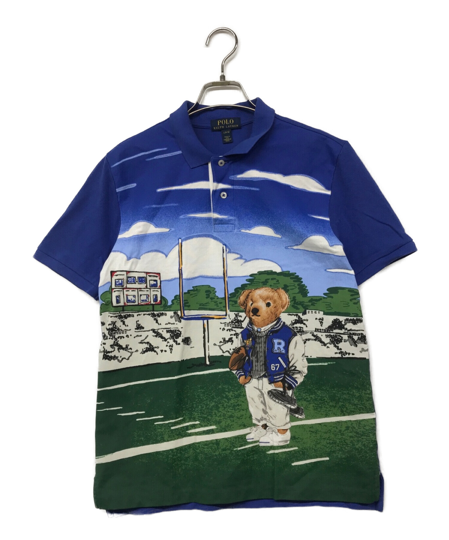 中古・古着通販】POLO RALPH LAUREN (ポロ・ラルフローレン) ポロベアポロシャツ ブルー サイズ:L（14-16）｜ブランド・古着通販  トレファク公式【TREFAC FASHION】スマホサイト