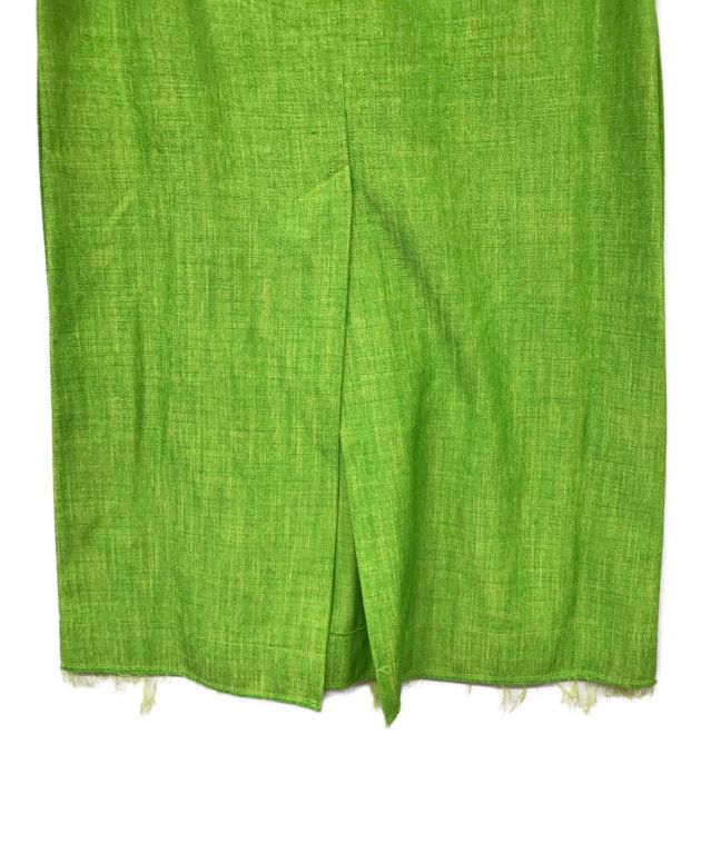 IRENE (アイレネ) Mix Color Fabric Skirt/ミックスカラーファブリックスカート 黄緑 サイズ:36