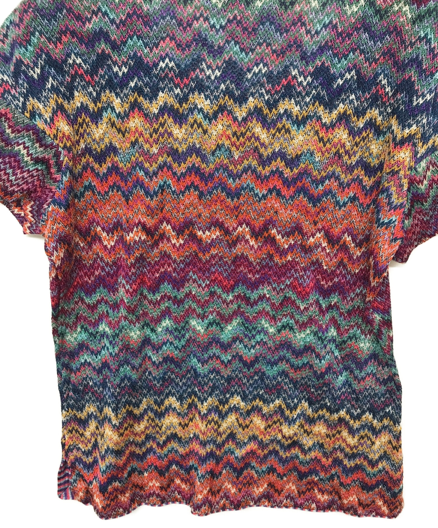 missoni (ミッソーニ) 半袖ニット マルチカラー サイズ:51