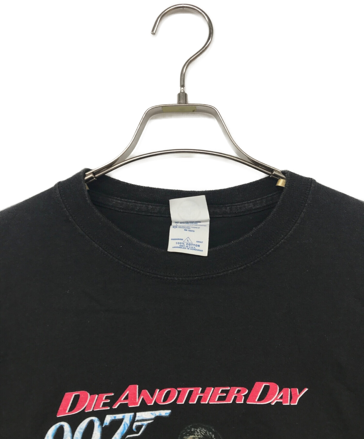 USED (ユーズド) 007 (ダブルオーセブン) ヴィンテージプリントTシャツ ブラック サイズ:L