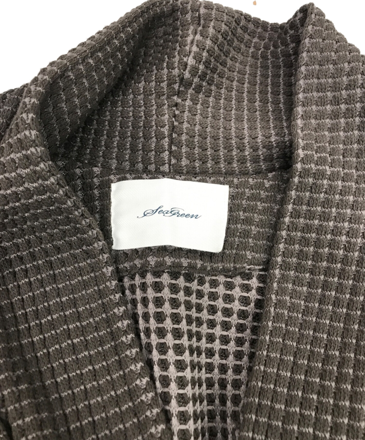 中古・古着通販】Seagreen (シーグリーン) BIG WAFFLE Cardigan/ビッグ