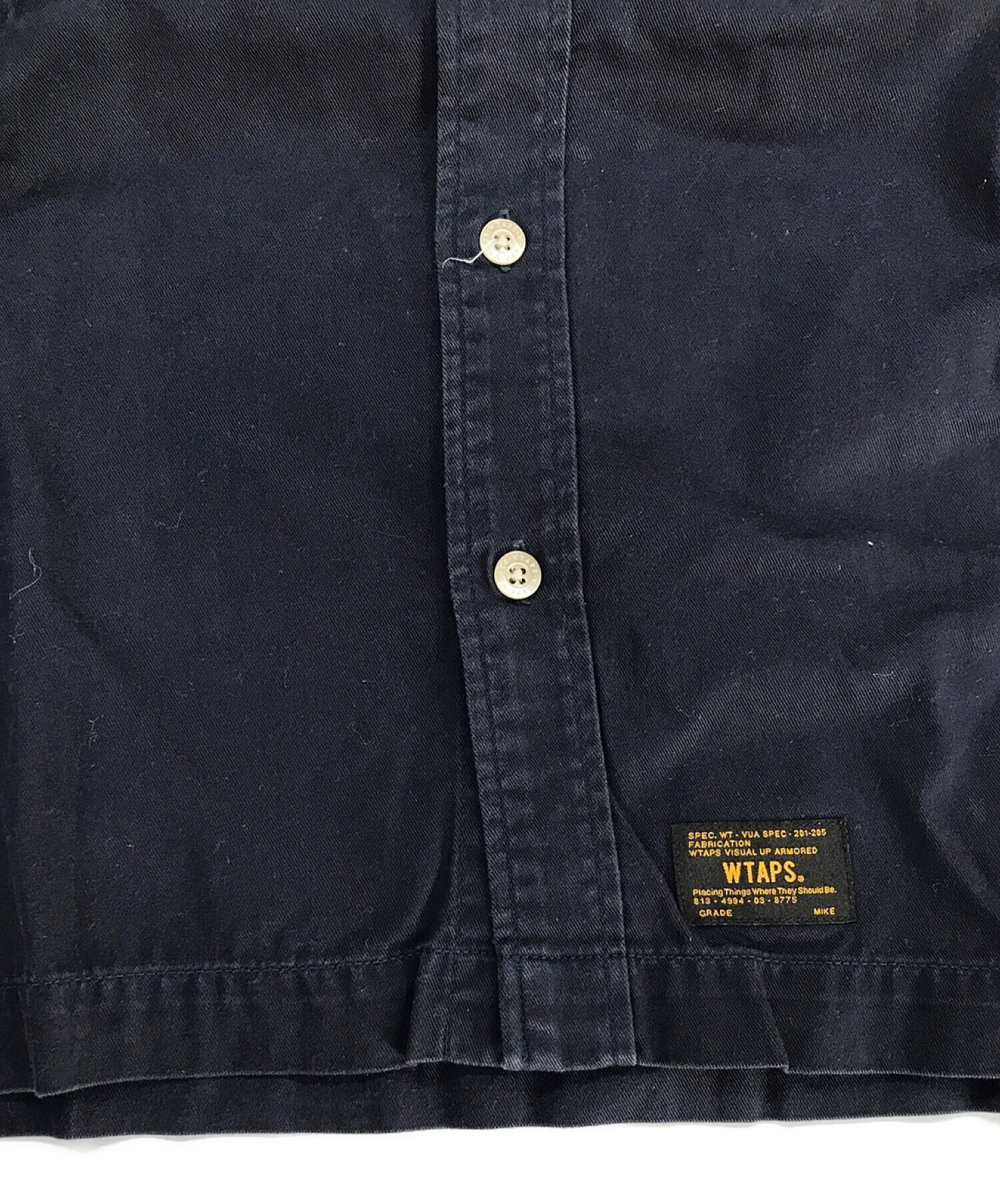 中古・古着通販】WTAPS (ダブルタップス) ワークシャツ ネイビー