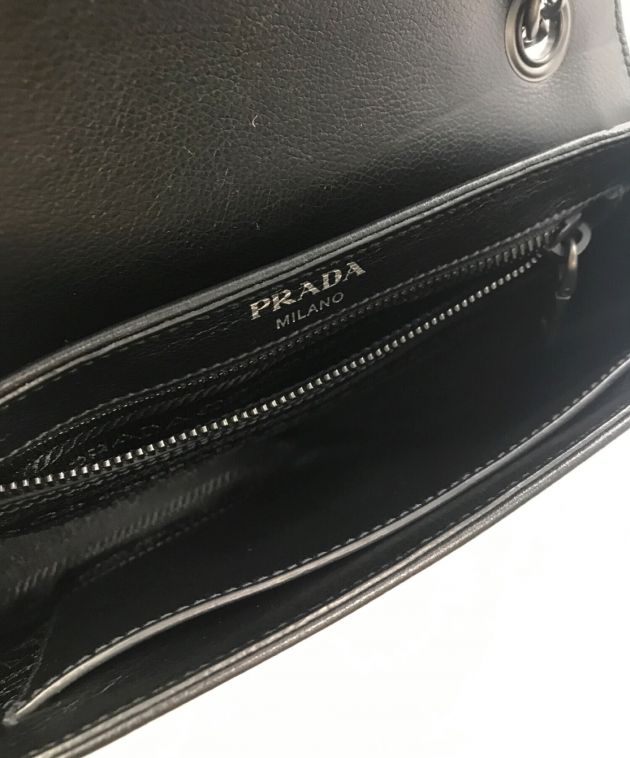 中古・古着通販】PRADA (プラダ) チェーンスタッズショルダーバッグ