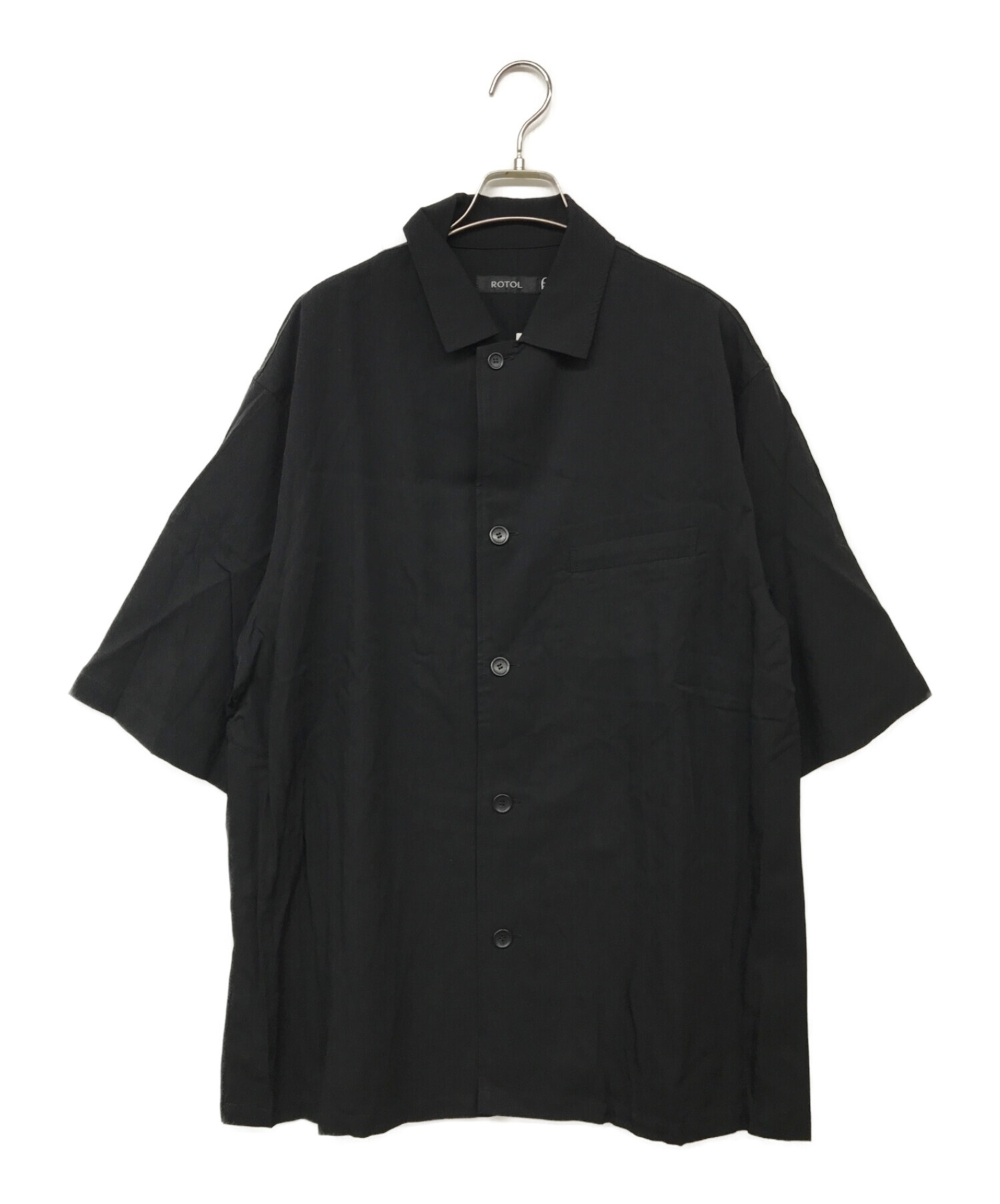 中古・古着通販】ROTOL (ロトル) SIDE SLIT H/S SHIRT ブラック サイズ