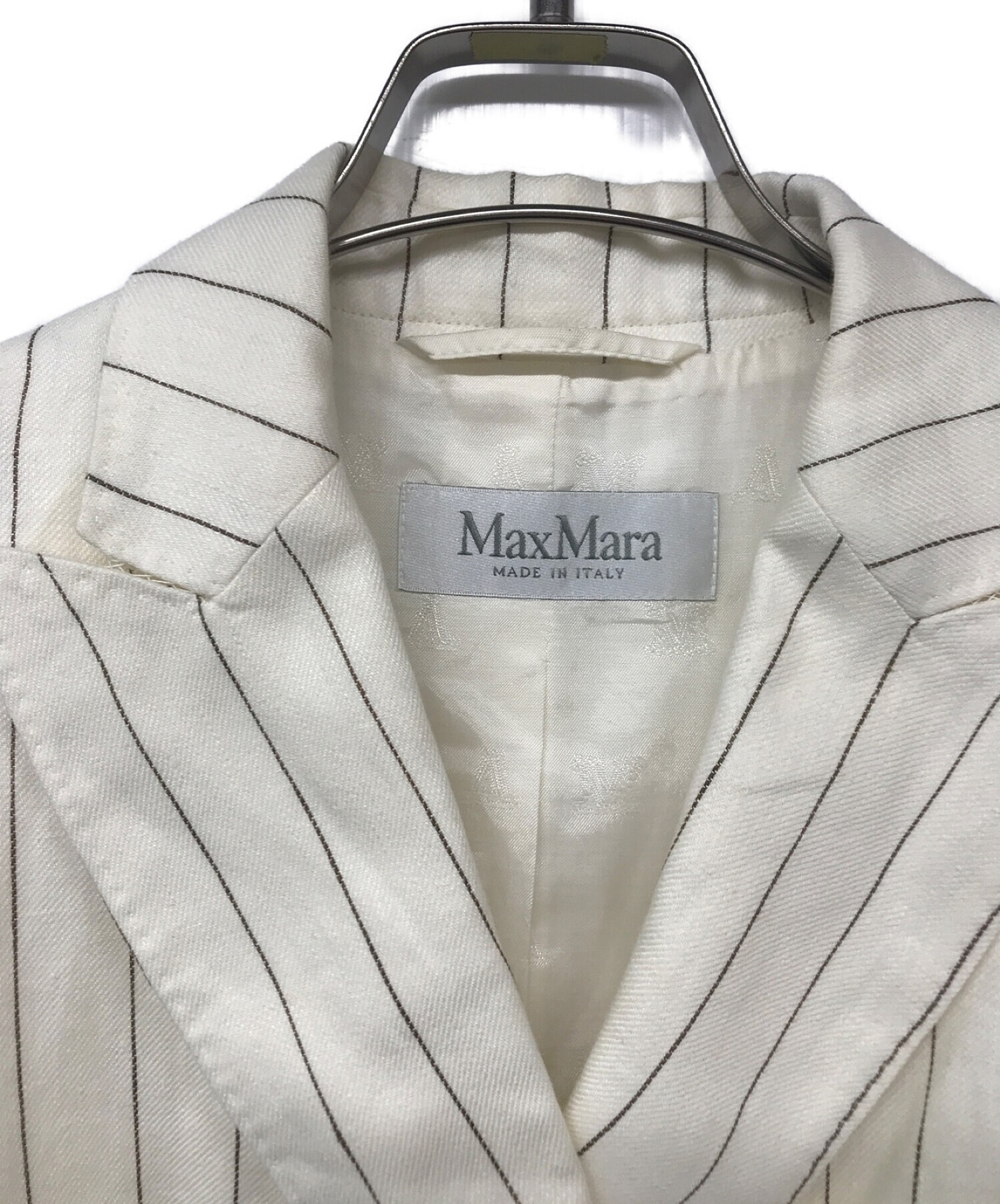 中古・古着通販】MaxMara (マックスマーラ) ピンストライプ リネン