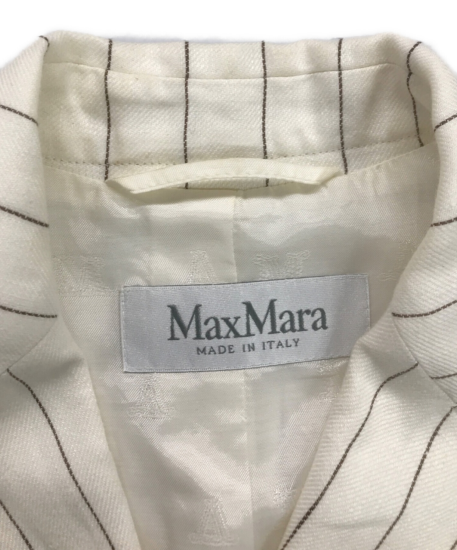 中古・古着通販】MaxMara (マックスマーラ) ピンストライプ リネン