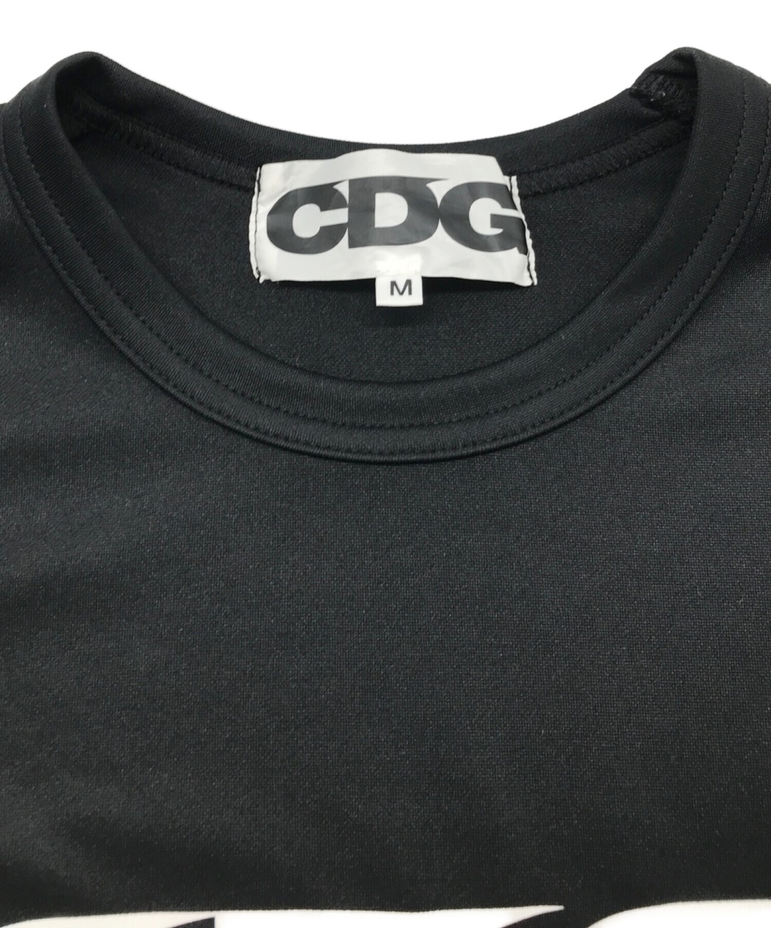 中古・古着通販】CDG (シーディージー) 短冊Tシャツ ブラック サイズ:M