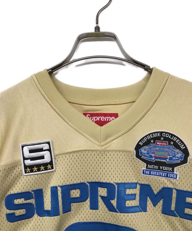 SUPREME (シュプリーム) Championships Embroidered Football  Jersey/チャンピオンシップエンブロイダリーフットボール ゴールド サイズ:S
