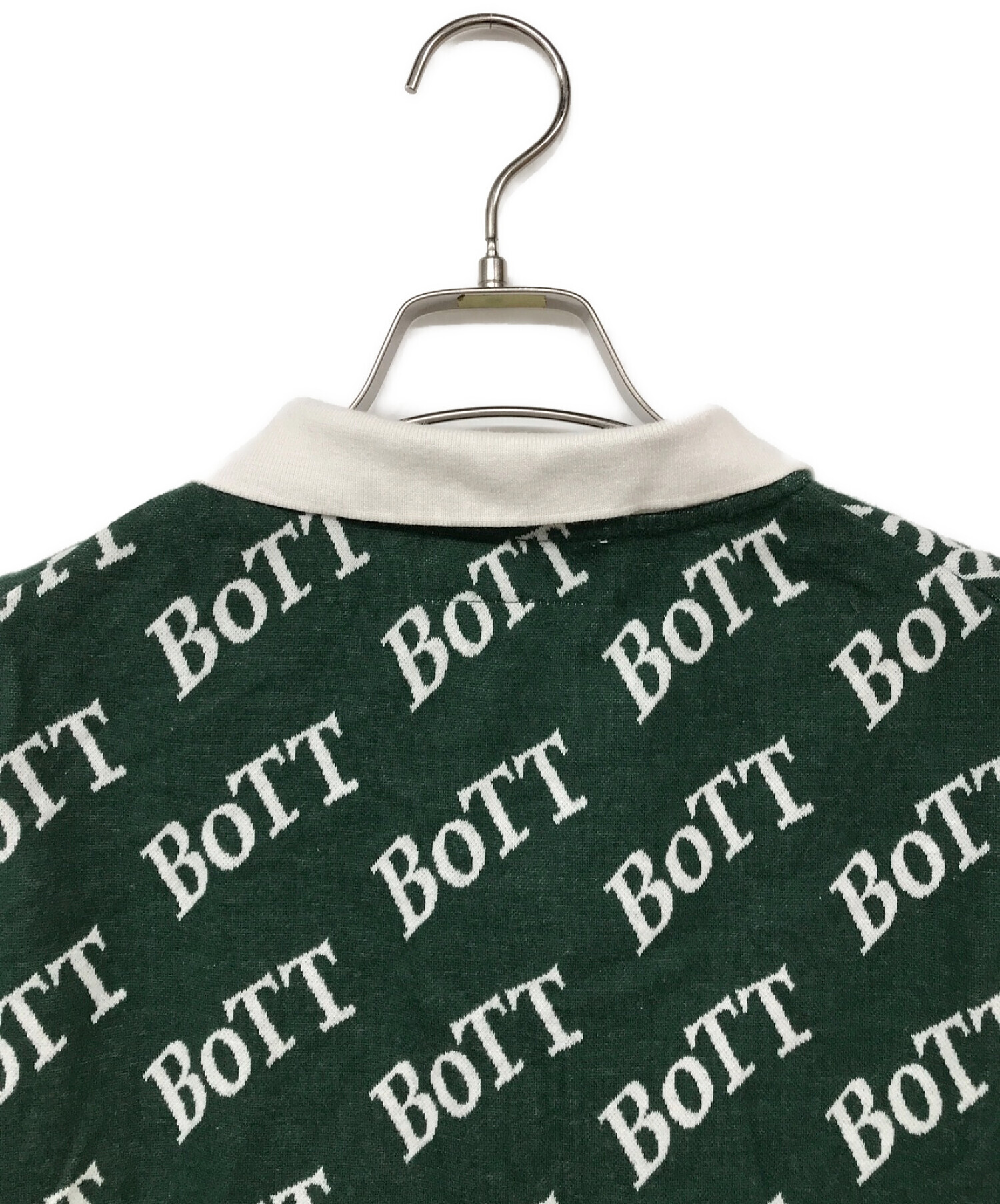 BoTT (ボット) 総柄ポロシャツ グリーン サイズ:XL