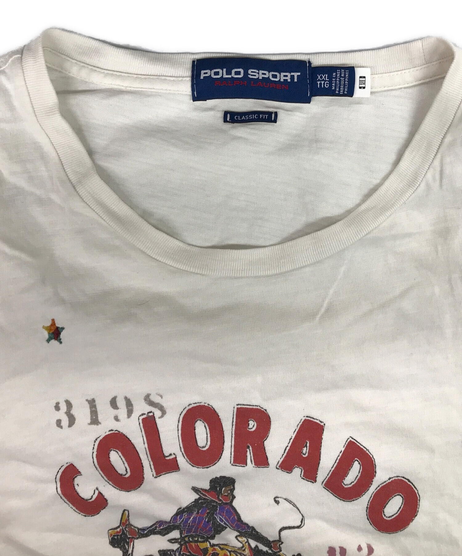 中古・古着通販】POLO SPORT (ポロスポーツ) コロラドプリントTシャツ