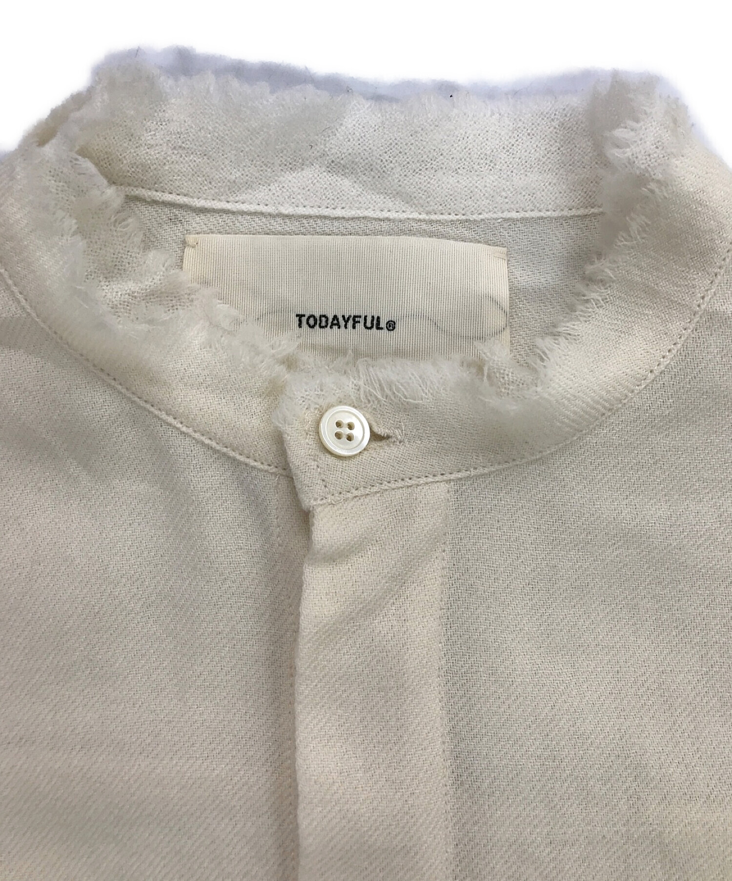 TODAYFUL (トゥデイフル) Wool Gauze Shirts/ウールガーゼシャツ アイボリー サイズ:F