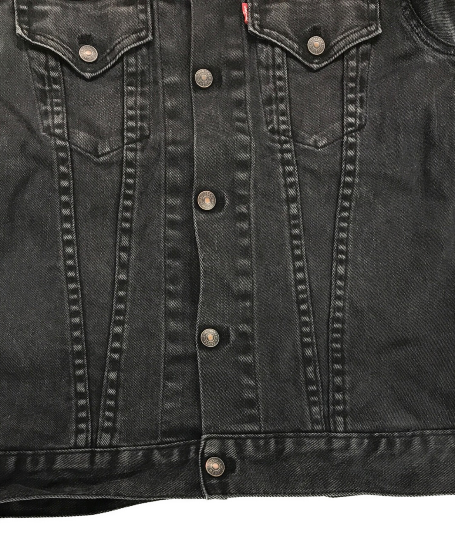 LEVI'S (リーバイス) N.HOOLYWOOD (エヌ ハリウッド) 製品染め 3rdデニムジャケット ブラック サイズ:M