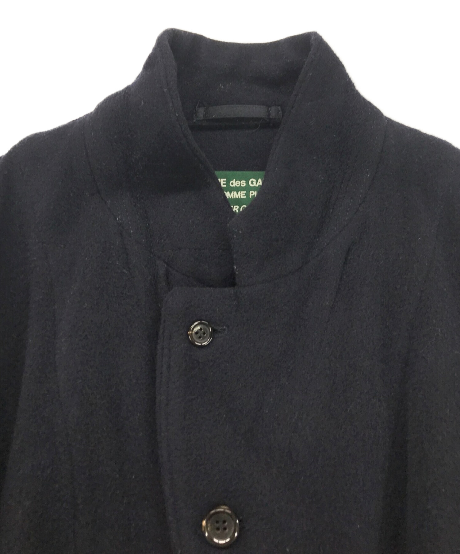 COMME des GARCONS HOMME PLUS EVER GREEN (コムデギャルソンオムプリュス エバーグリーン) ウールジャケット  ネイビー サイズ:M