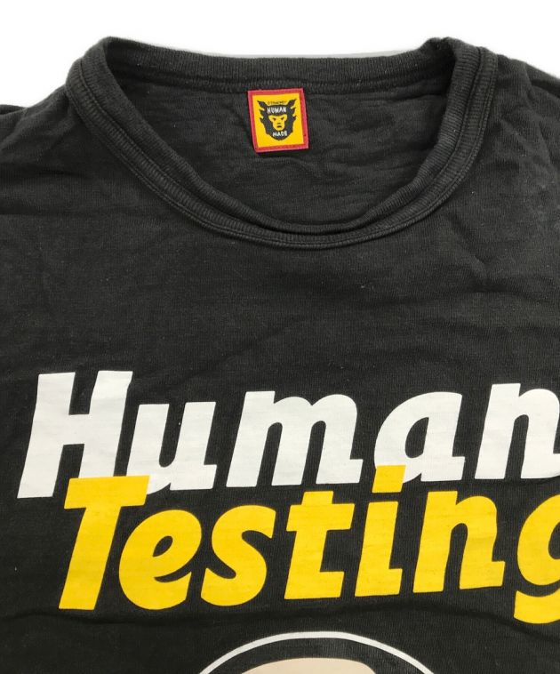 HUMAN MADE (ヒューマンメイド) ASAP ROCKY (エイサップロッキー) HUMAN TESTING  T-SHIRT/ヒューマンテスティングTシャツ ブラック サイズ:2XL