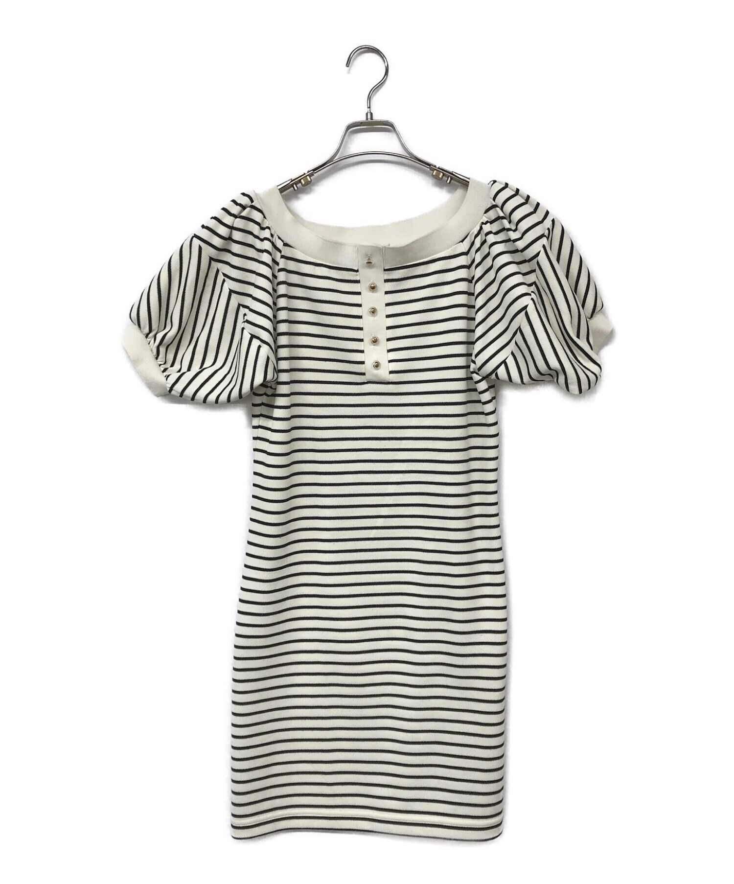 低価大人気Saint-Tropez Striped Mini Dress herlipto ワンピース