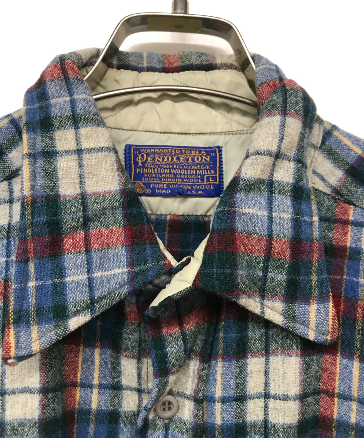 中古・古着通販】PENDLETON (ペンドルトン) ネルシャツ ブルー 