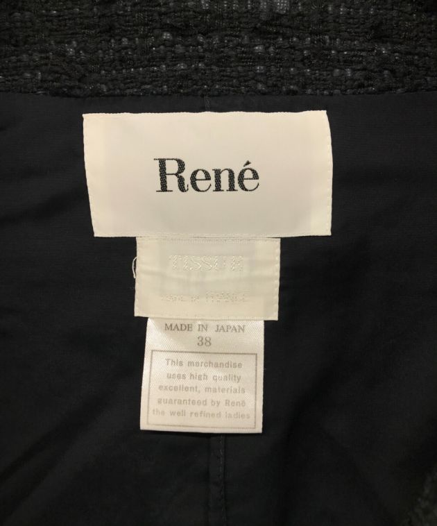 中古・古着通販】Rene (ルネ) ツイードジャケット ブラック